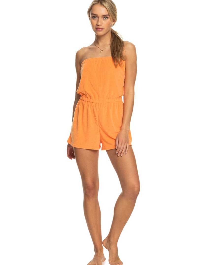 Roxy Special Feeling Romper Mock Orange | EWTDU-2185