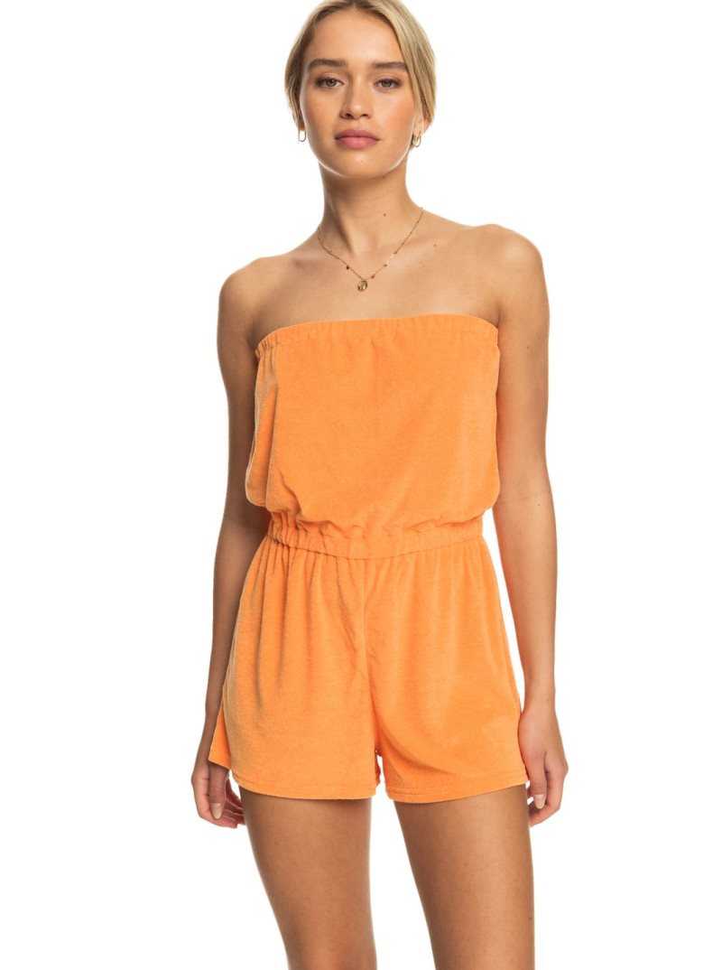 Roxy Special Feeling Romper Mock Orange | EWTDU-2185