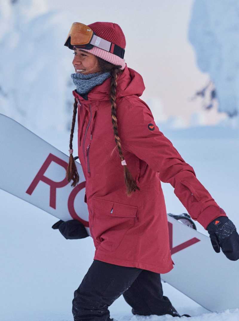 Roxy Stated WarmLink Snow Jacket Brick Red | XWYEM-2987