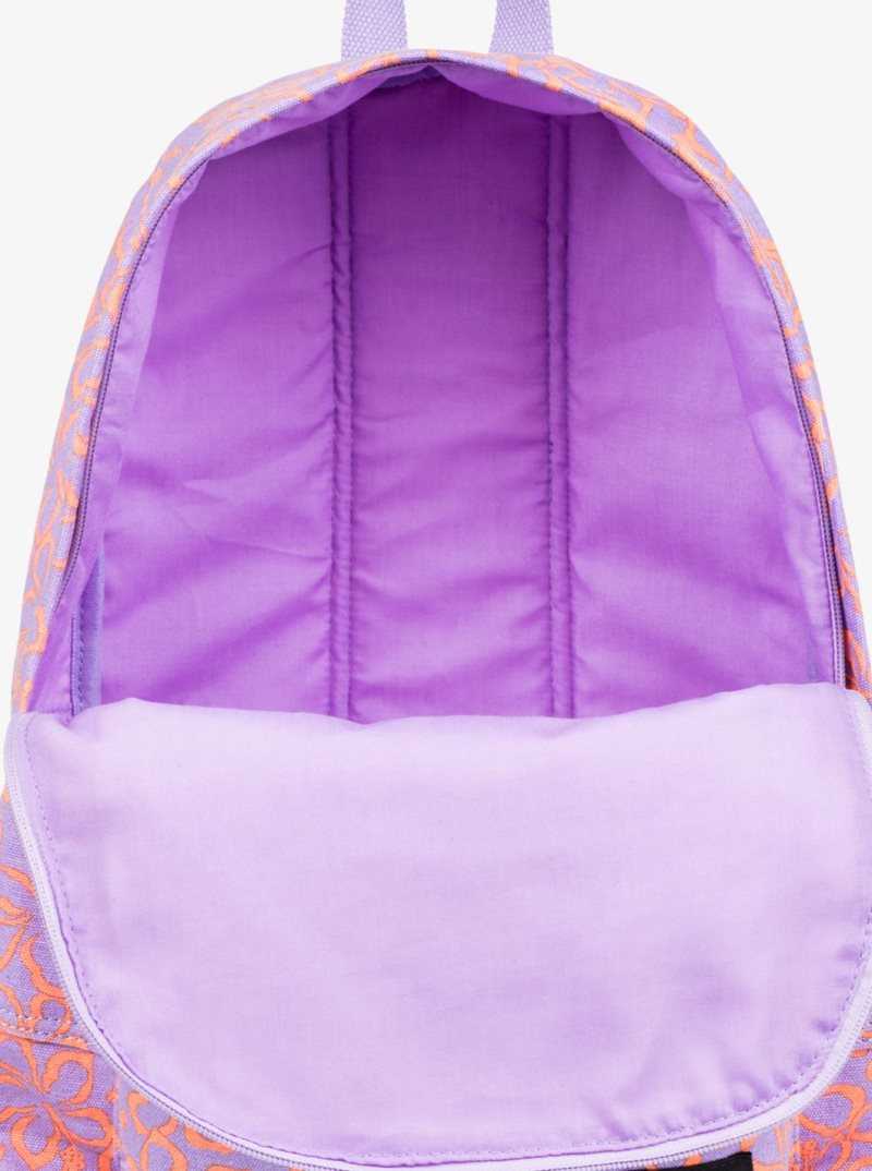 Roxy Sugar Baby Canvas Medium Backpack Mock Orange Hawaiianheat | QWIAC-4638