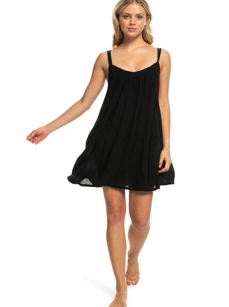 Roxy Summer Adventures Short Dress Anthracite | RVUGT-0876