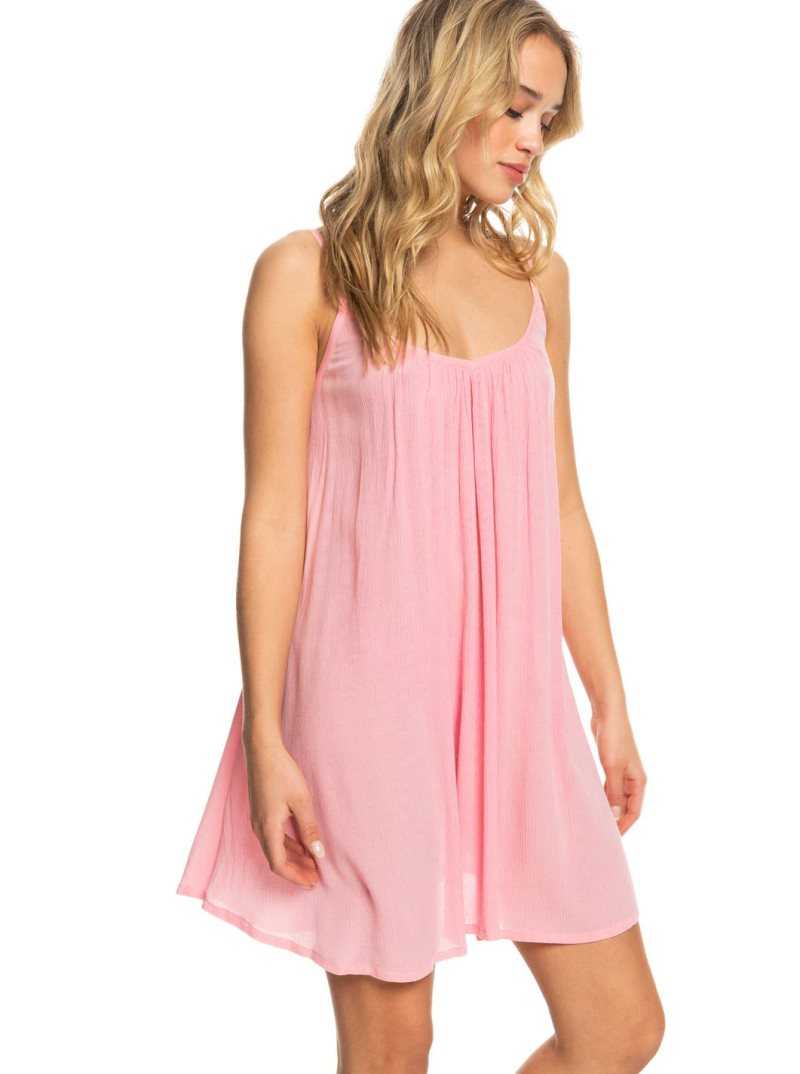 Roxy Summer Adventures Short Dress Candy Pink | DZAFN-4029