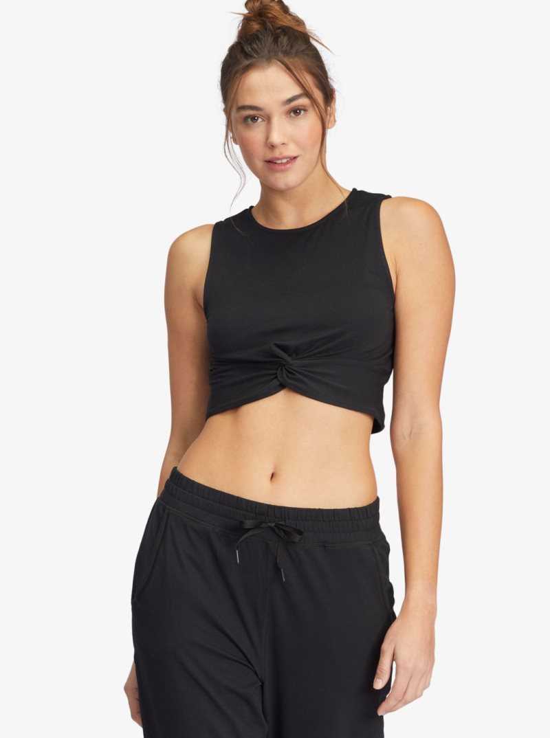 Roxy Sun Might Shine Sports Top Anthracite | LAYRV-9285