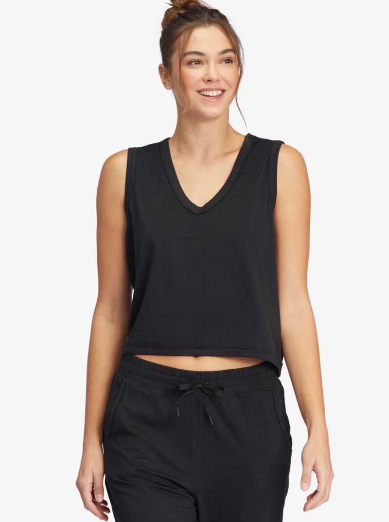 Roxy Sun Might Shine V-Neck Tank Top Anthracite | XZYAN-1847