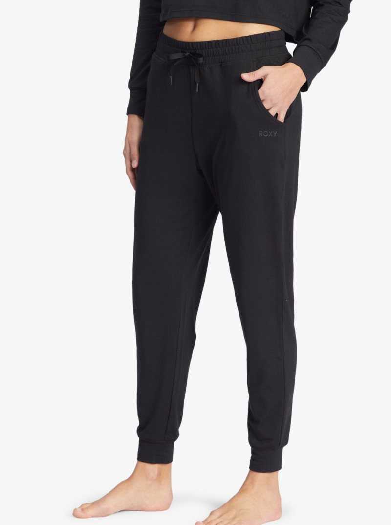 Roxy Sun Might Shine Workout Pants Anthracite | RUHNJ-1258