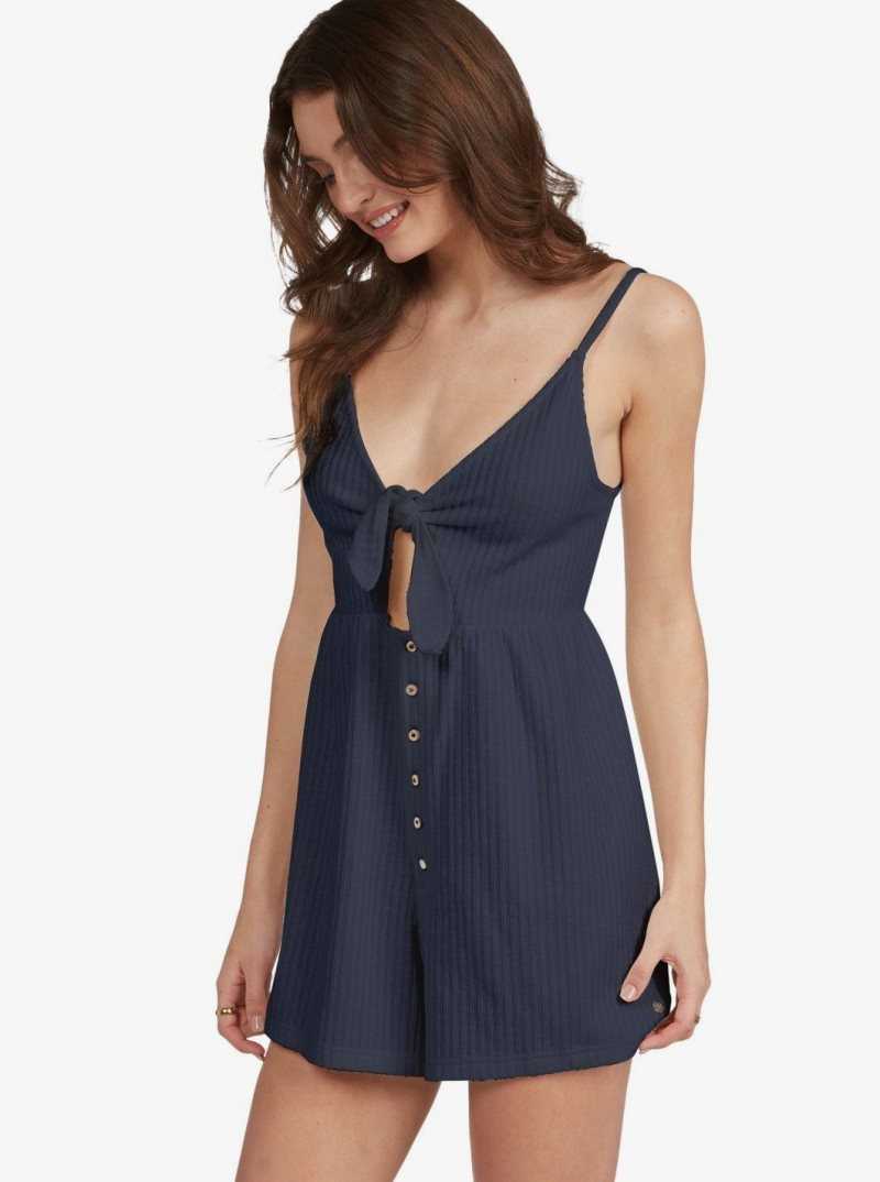 Roxy Sun N Vibes Mini Strappy Romper Mood Indigo | RSHPM-3860