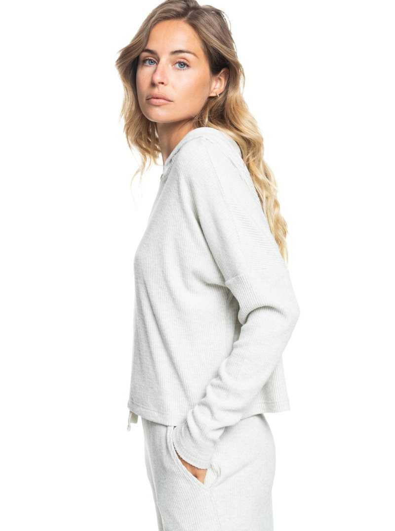 Roxy Sunday Morning Hoodie Metro Heather | LCMUS-3687