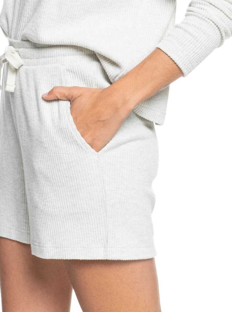 Roxy Sunday Morning Rib Shorts Metro Heather | BLPUD-4186