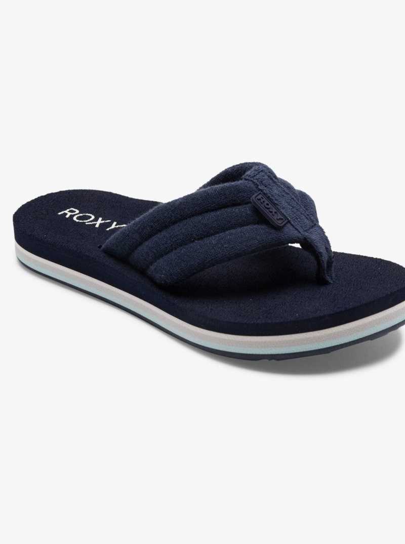 Roxy Surf Check Sandals Navy | BWKAZ-1504