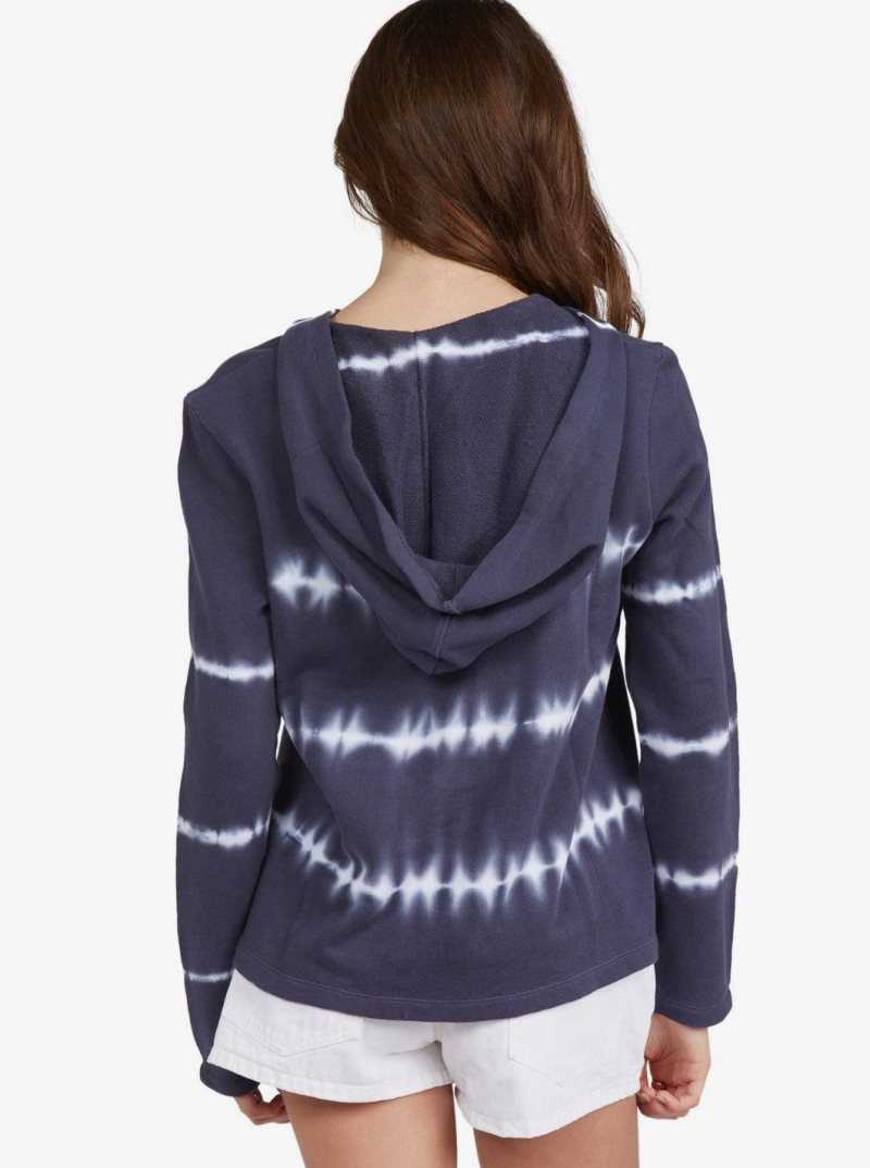 Roxy Surfing Days Poncho Hoodie Mood Indigo | LQDWA-1728