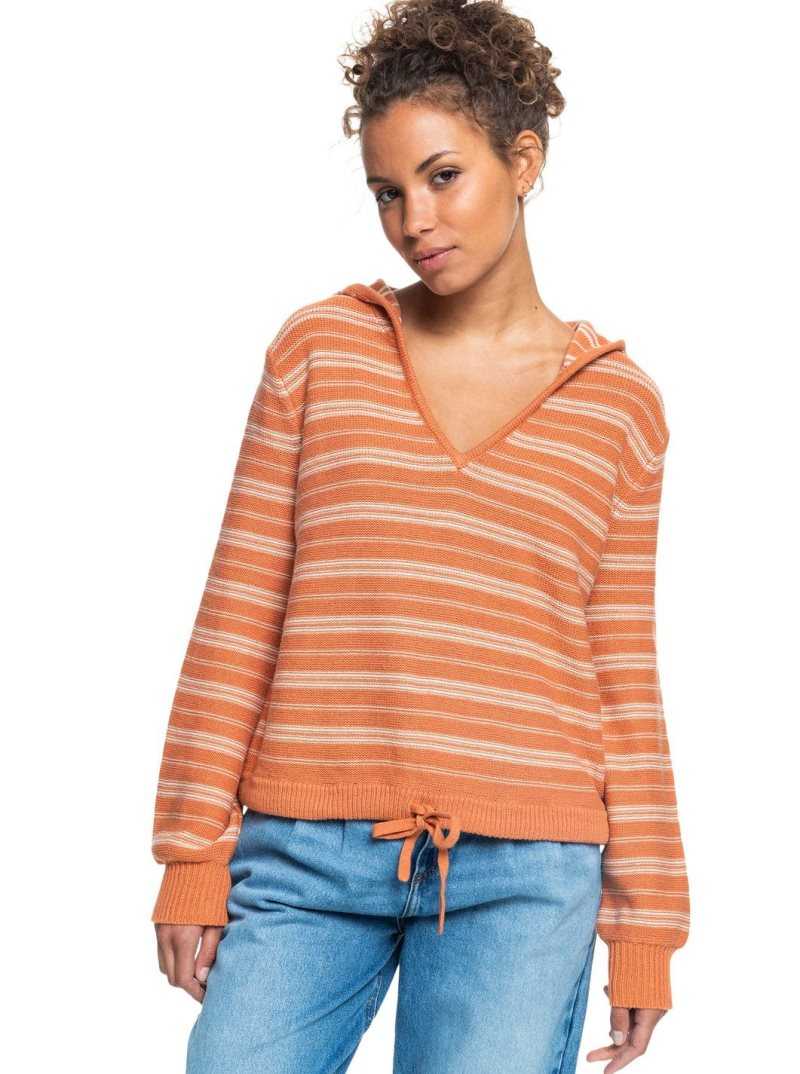 Roxy Turning Out Sweater Sunburst Horizon Stripe | AKUYR-5279