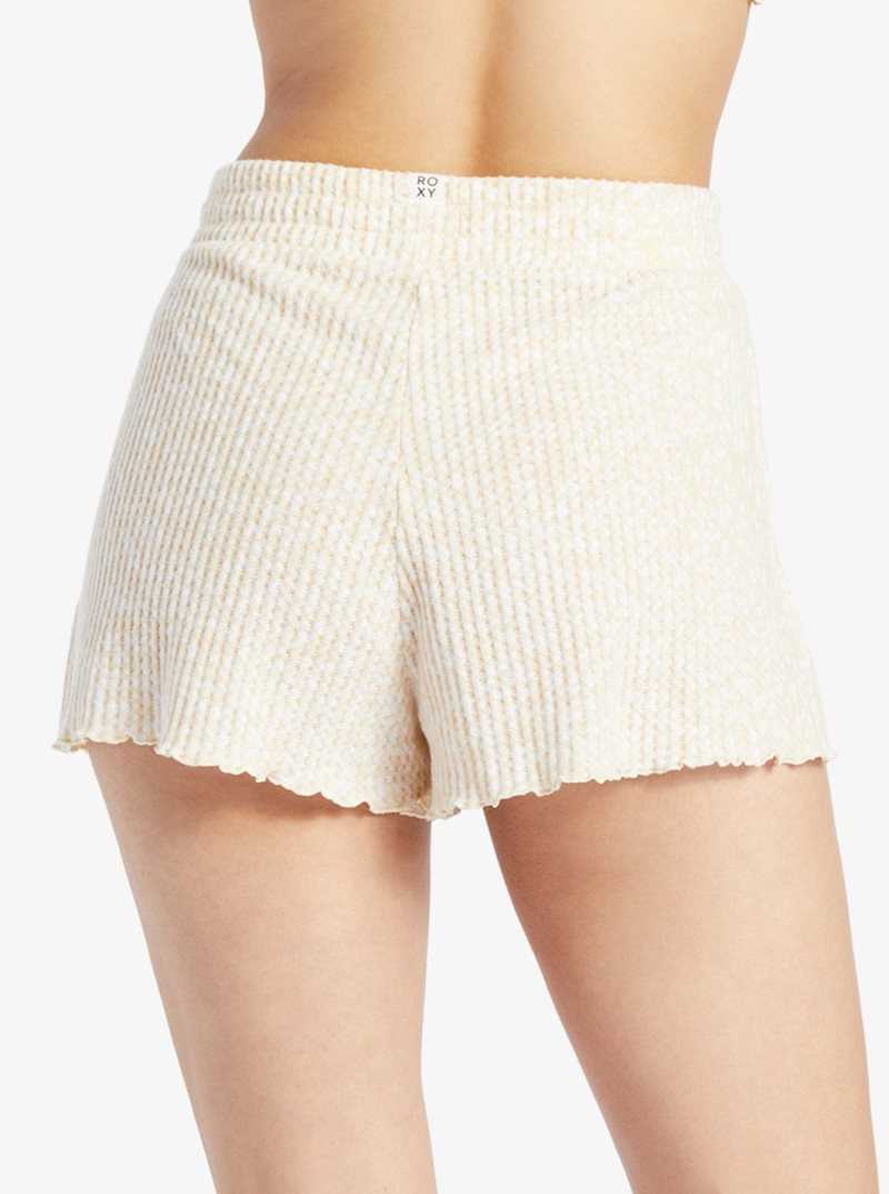 Roxy Twilight Mood Printed Shorts Tapioca Animalia Dots | FUNLS-6014