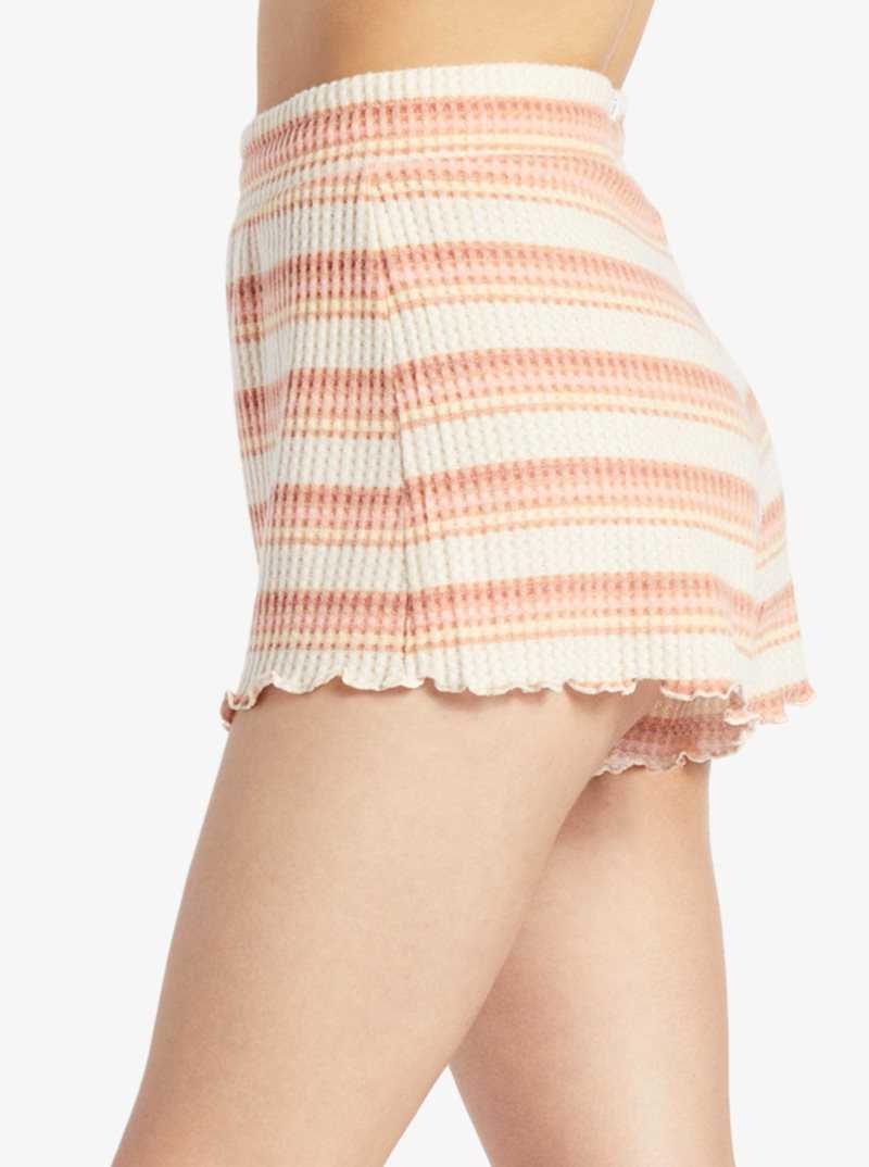 Roxy Twilight Mood Printed Shorts Tapioca Retro Rays | ZGLRU-0941