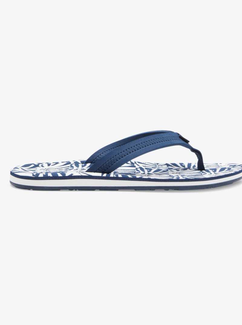 Roxy Vista Loreto Flip-Flops Blue/White | YBHGA-9264