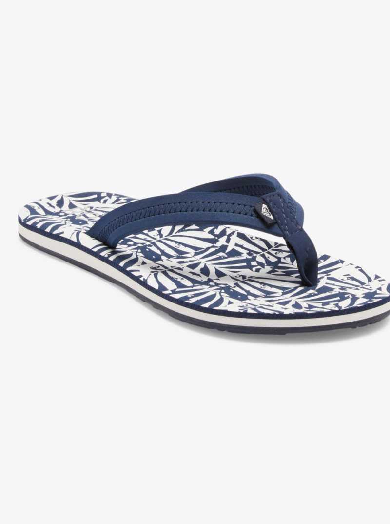 Roxy Vista Loreto Flip-Flops Blue/White | YBHGA-9264