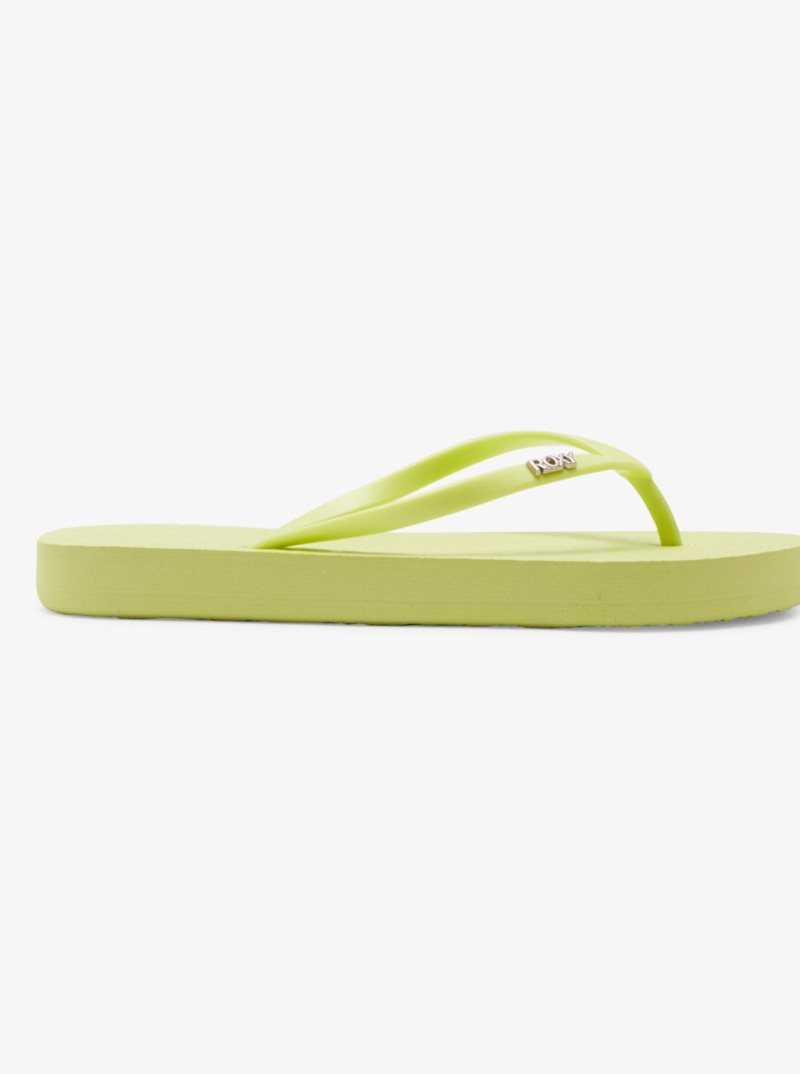 Roxy Viva Hi Sandals Lime | IXMUV-4561