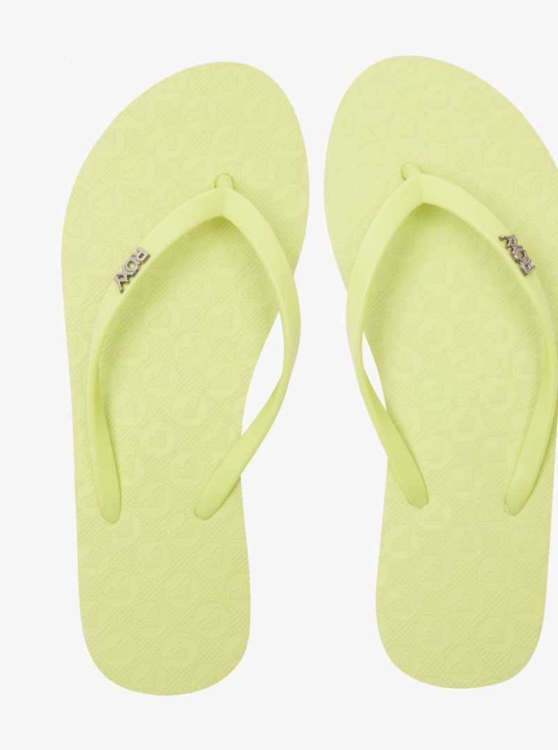 Roxy Viva Hi Sandals Lime | IXMUV-4561