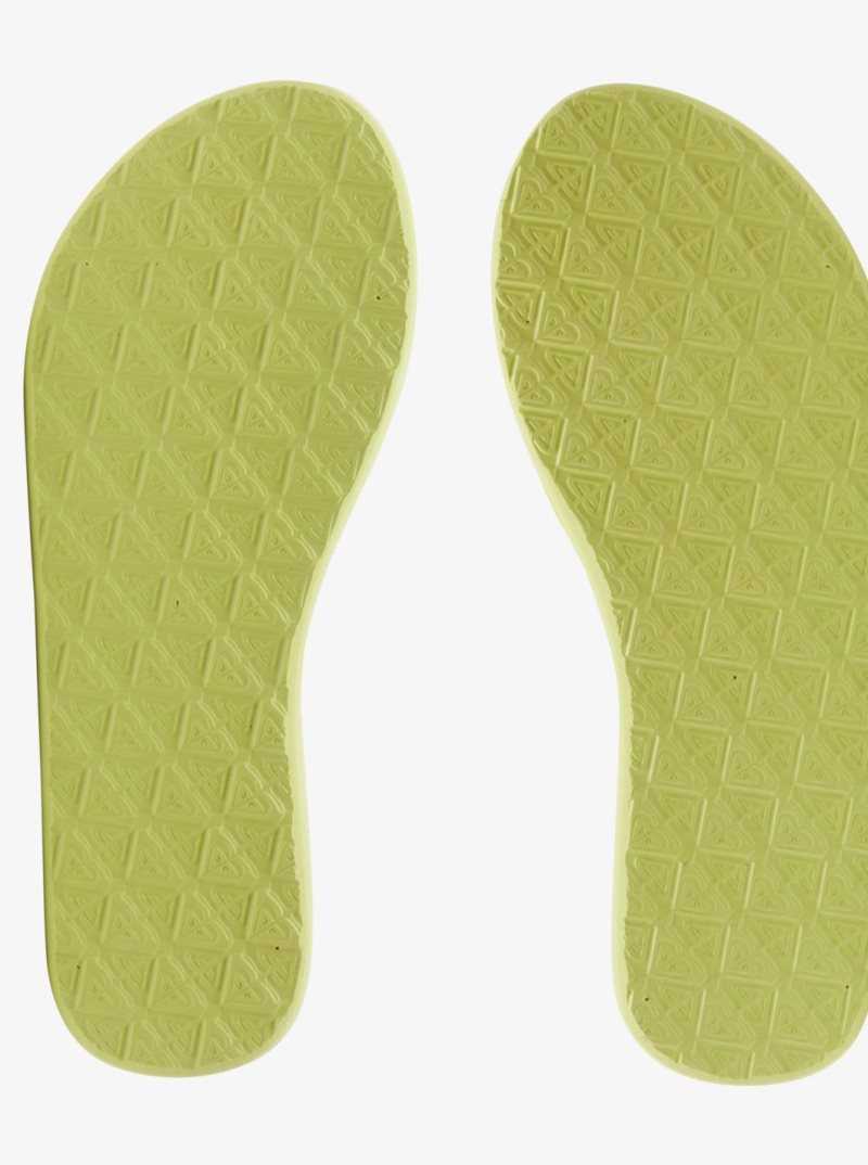 Roxy Viva Hi Sandals Lime | IXMUV-4561