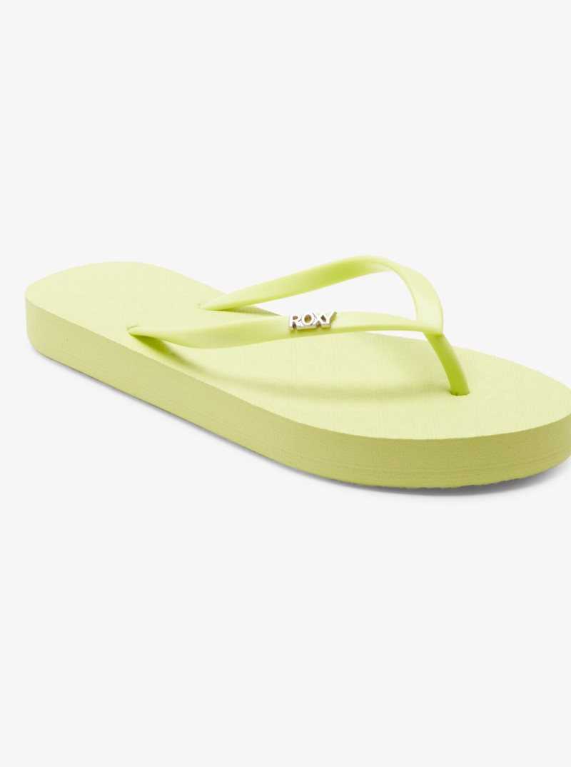 Roxy Viva Hi Sandals Lime | IXMUV-4561