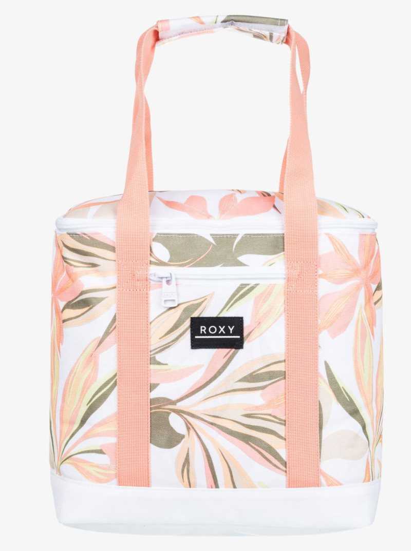 Roxy Water Effect Cooler Bag Bright White Subtly Salty Mult | GRQVS-6210