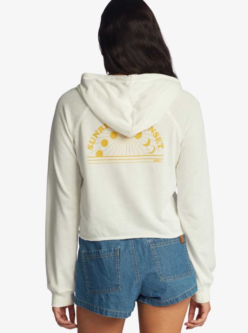 Roxy We Arrived Hooded Pullover Bright White | RMVTZ-6795