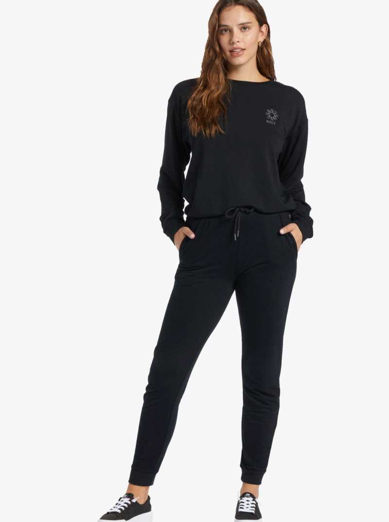 Roxy Weekend Game Jogger Pants Anthracite | KAWDN-5180