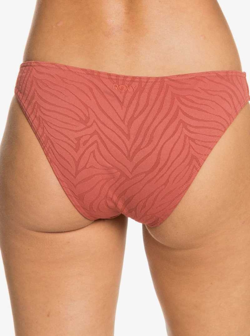 Roxy Wild Babe Regular Bikini Bottoms Marsala | KWGVI-9316