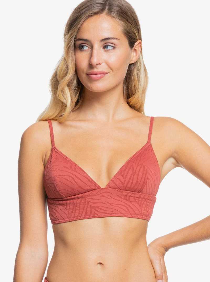 Roxy Wild Babe Tank Bikini Top Marsala | WVSOB-6713