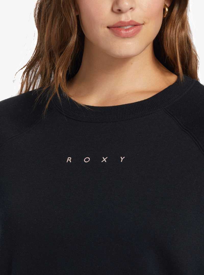 Roxy Wild Ride Sweatshirt Anthracite | DRHQJ-6039