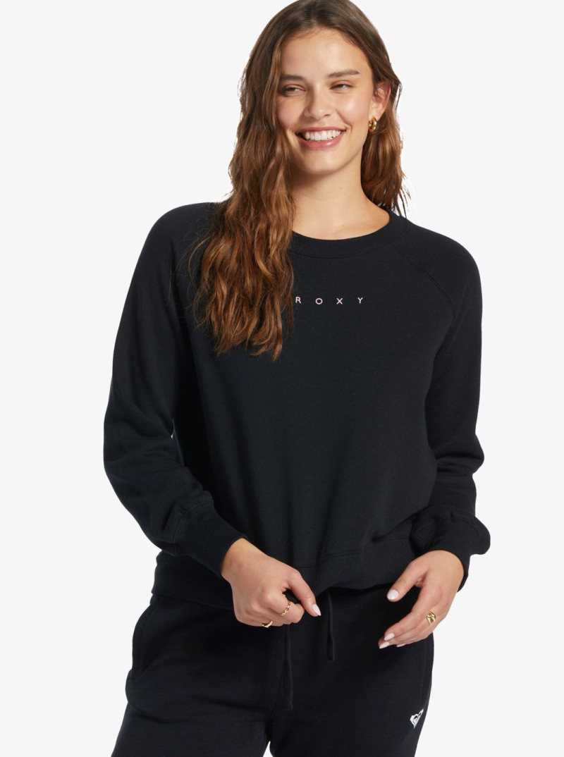 Roxy Wild Ride Sweatshirt Anthracite | DRHQJ-6039