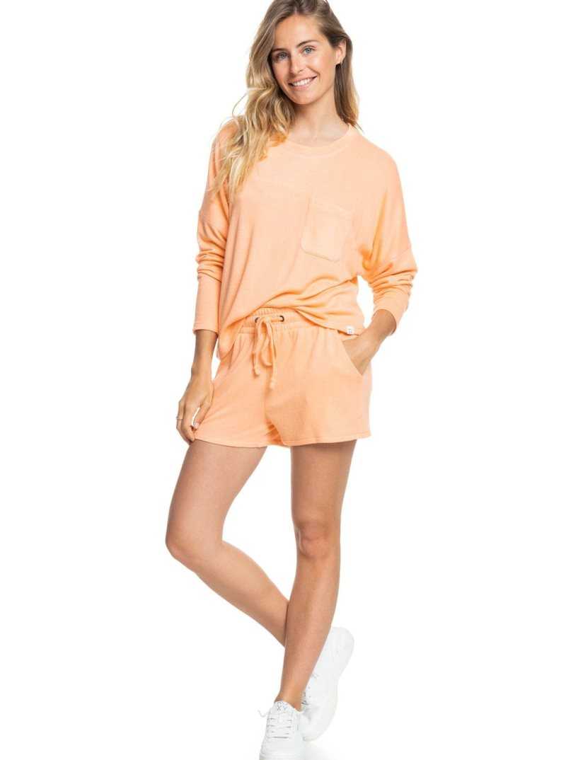 Roxy bidden Summer Sweatshorts Cantaloupe | JZBDG-0425