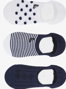 Roxy 3 Pack No-Show Liner Socks Mood Indigo | PRLOK-6834