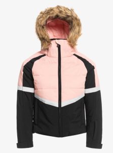 Roxy 4-16 Bamba Insulated Snow Jacket Mellow Rose | FSZRP-4612