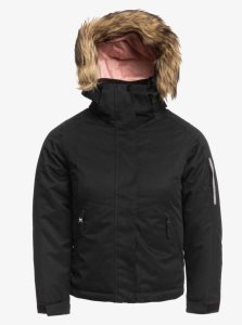 Roxy 4-16 Meade Insulated Snow Jacket True Black | FUOML-9072