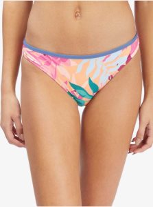 Roxy Active Regular Coverage Bikini Bottoms Cantaloupe Tropi Palm | HGJBI-5329