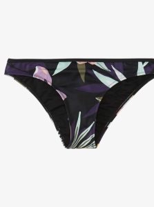 Roxy Active Regular Coverage Bikini Bottoms True Black Fasso S | VERNX-6341