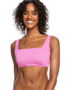 Roxy Active Rib Bralette Bikini Top Cyclamen | LROMT-4573