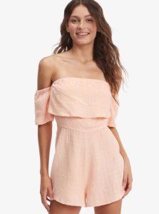 Roxy Another Day Romper Peach Bud | YKGIQ-7130