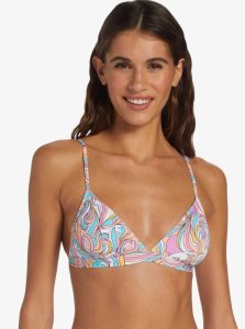 Roxy Beach Classics Fixed Triangle Bikini Top Swirly Daze | EFXVA-4837