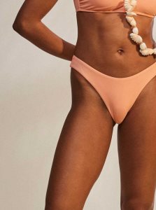 Roxy Beach Classics High Leg Bikini Bottoms Papaya Punch | SVJBR-0312