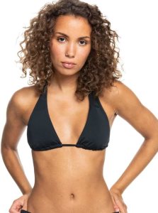 Roxy Beach Classics Tiki Triangle Bikini Top Anthracite | RPMHV-3952