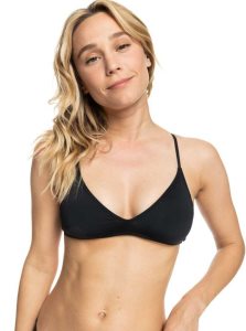 Roxy Beach Classics Triangle Bikini Top Anthracite | KNFPS-8301