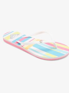 Roxy Bermuda Sandals White/Stripe | OWCLB-6914