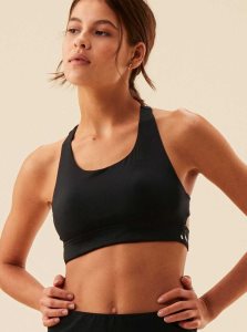 Roxy Bold Moves Sports Bra Anthracite | NZGKY-9806