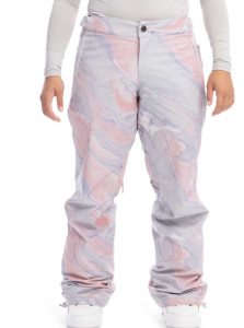 Roxy Chloe Kim Insulated Snow Pants Gray Violet Marble | ZYPJH-5213