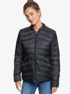 Roxy Coast Road Puffy Zip-Up Jacket Anthracite | PCSKL-8267