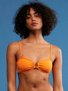 Roxy Color Jam Bandeau Bikini Top Tangelo | HPTAF-4632