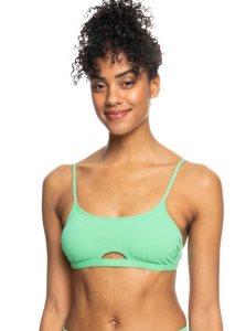 Roxy Color Jam Bralette Bikini Top Absinthe Green | XMNTV-9068