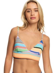 Roxy Color Jam Tank Bikini Top Anthracite Good Vibration Swim | ATRQY-0139