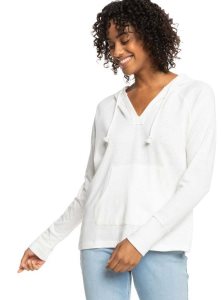 Roxy Destination Surf Hoodie Snow White | CRKYW-0416